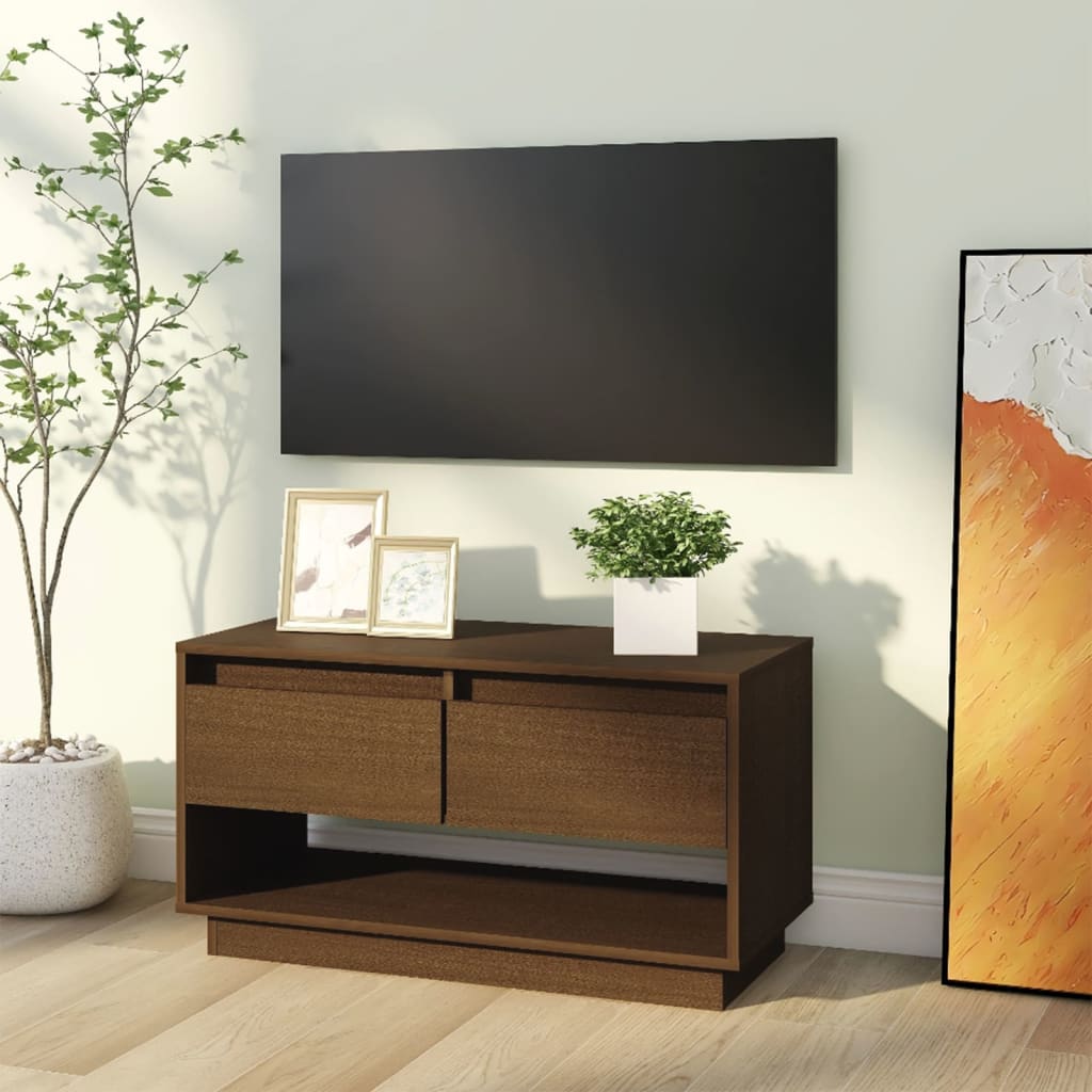 vidaXL TV ormarić smeđa boja meda 74 x 34 x 40 cm od masivne borovine