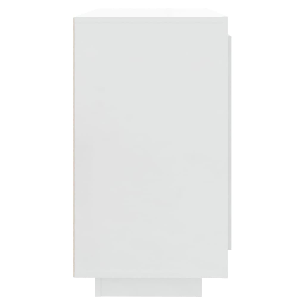 vidaXL Komoda sjajna bijela 80x40x75 cm od konstruiranog drva