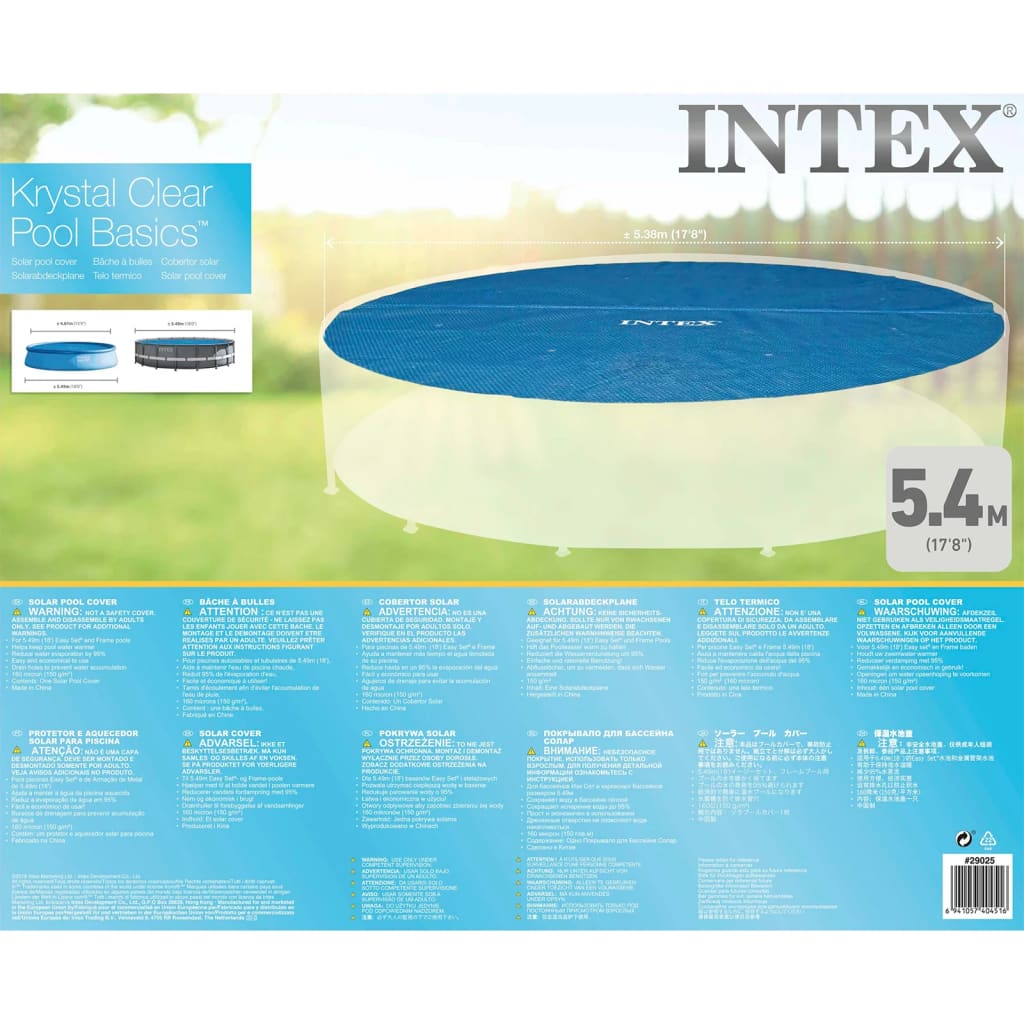 Intex solarna navlaka za bazen okrugla 549 cm 29025