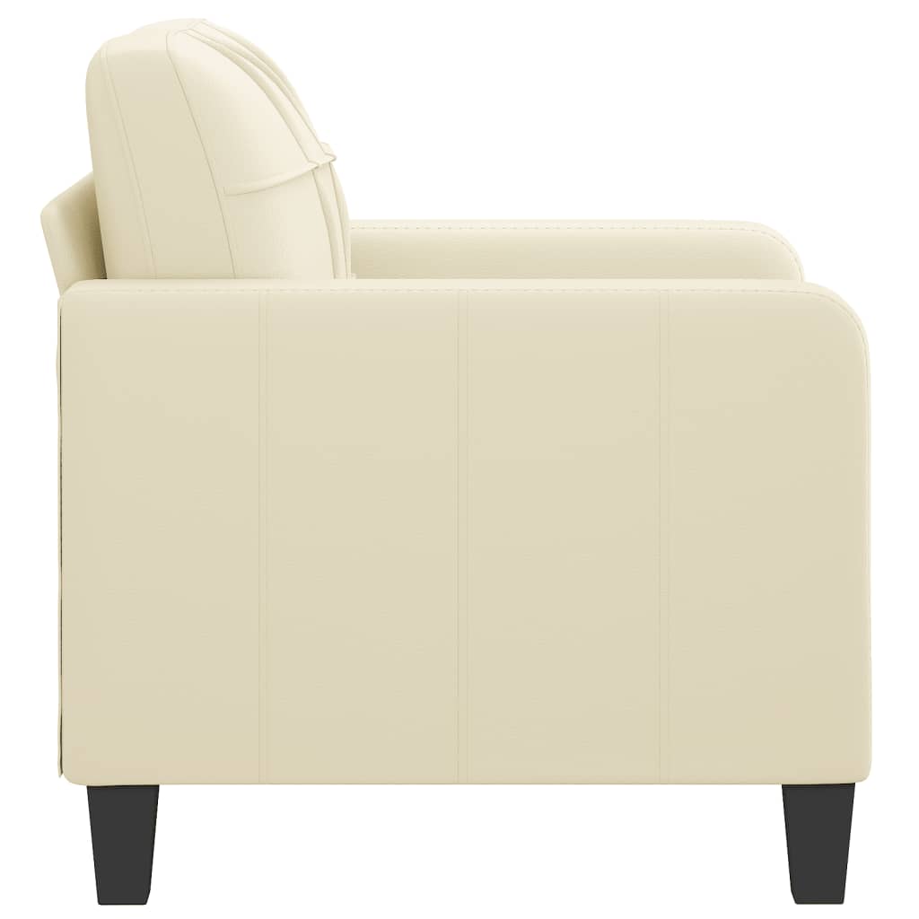 vidaXL Fotelja krem 60 cm od umjetne kože