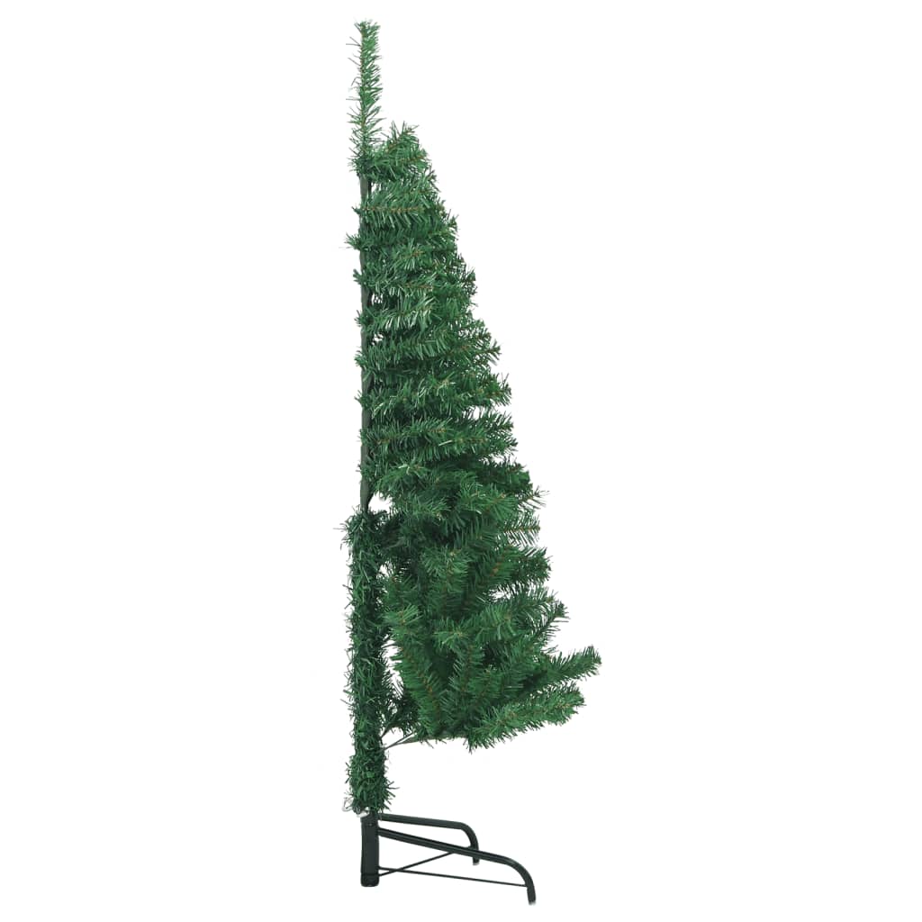 vidaXL Kutno umjetno božićno drvce zeleno 150 cm PVC