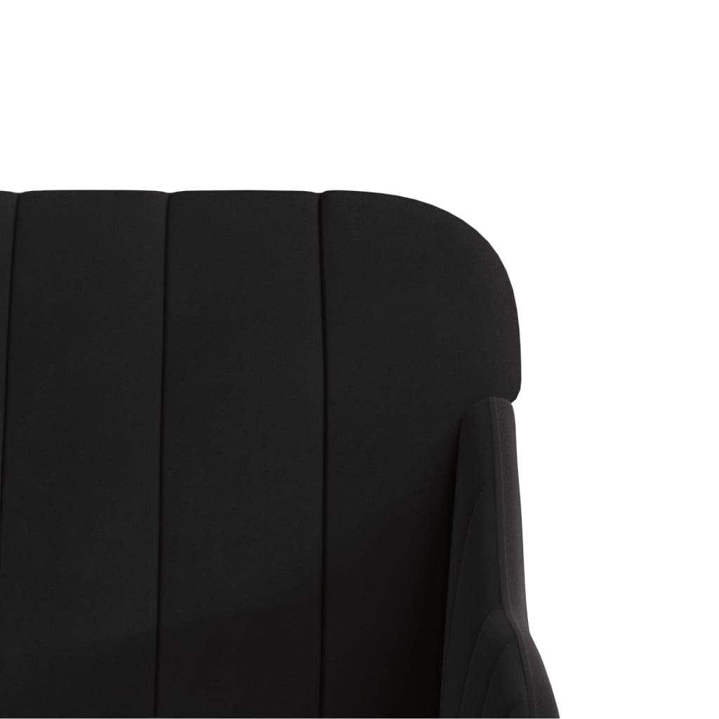 vidaXL Fotelja crna 63 x 76 x 80 cm baršunasta