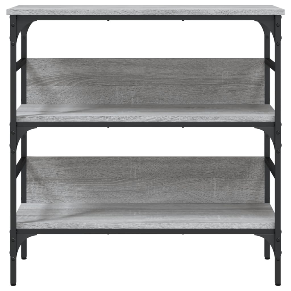 vidaXL Konzolni stol siva boja hrasta 75x32x75 cm konstruirano drvo