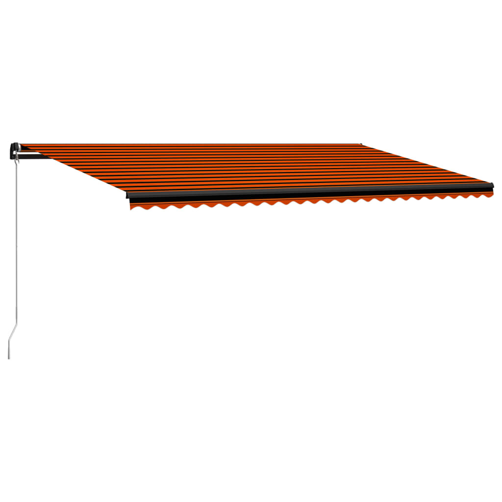 vidaXL Tenda na ručno uvlačenje 600 x 300 cm narančasto-smeđa