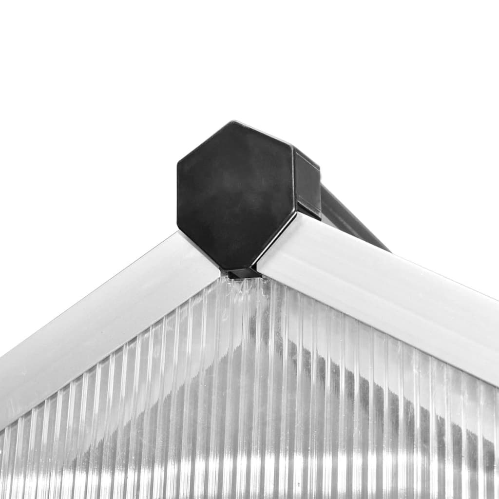 vidaXL Staklenik od ojačanog aluminija s okvirom 9,025 m²