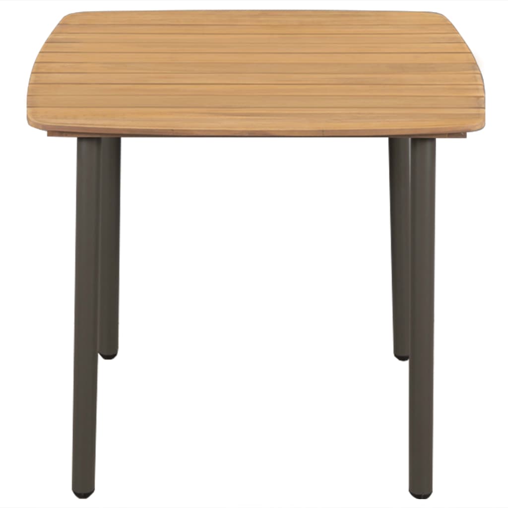 vidaXL Vrtni stol 80 x 80 x 72 cm od masivnog bagremovog drva i čelika