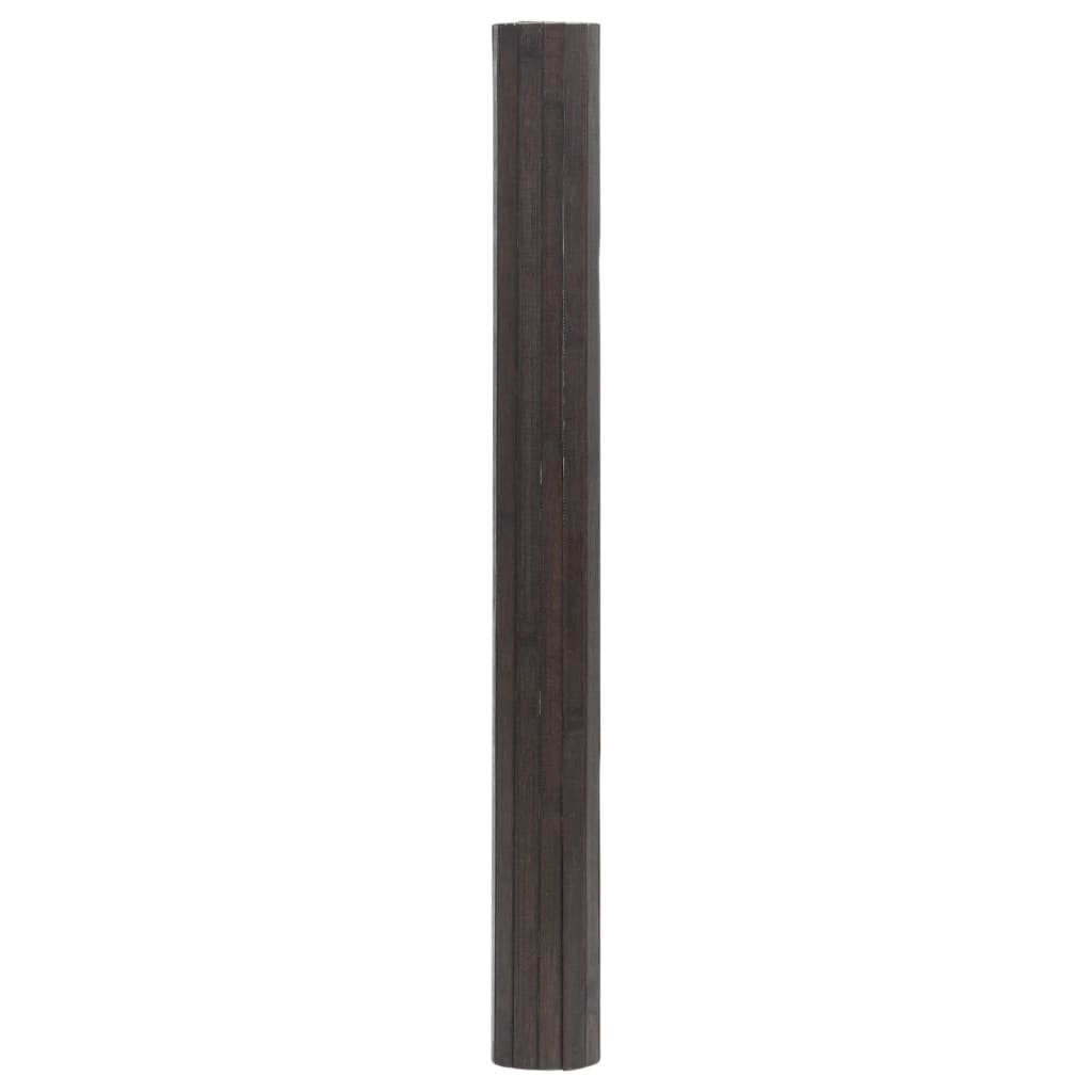 vidaXL Tepih pravokutni tamnosmeđi 70 x 500 cm od bambusa