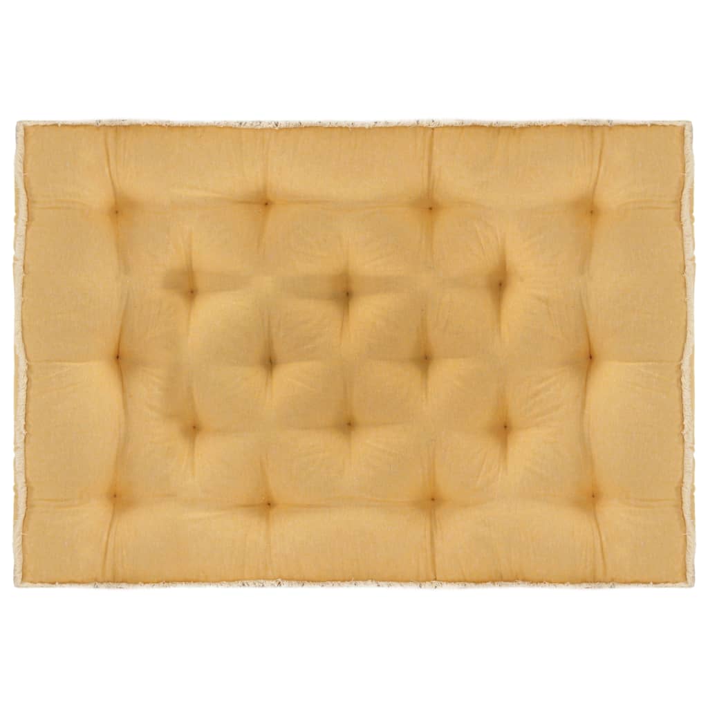 vidaXL Jastuk za sofu od paleta žuti 120 x 80 x 10 cm