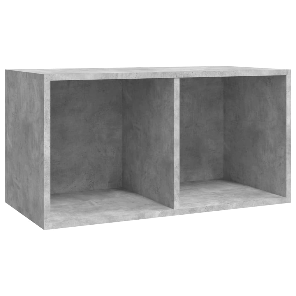 vidaXL Kutija za pohranu vinilnih ploča boja betona 71x34x36 cm drvena