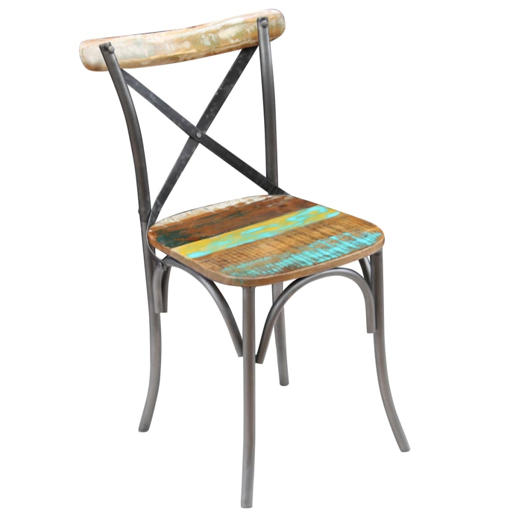 vidaXL Blagovaonske stolice od obnovljenog drva 4 kom