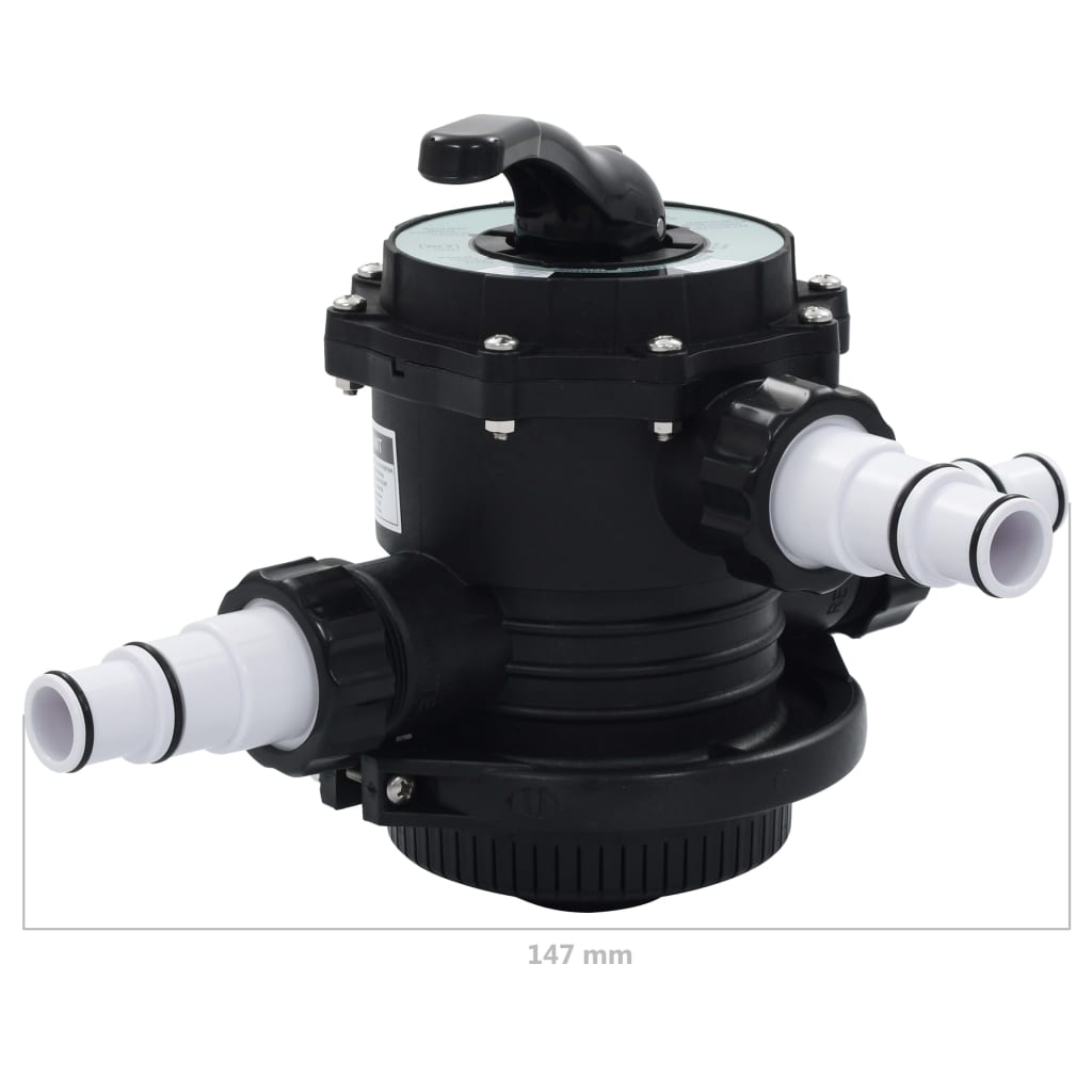 vidaXL Višeputni ventil za pješčani filtar ABS 1,5 " 6-putni