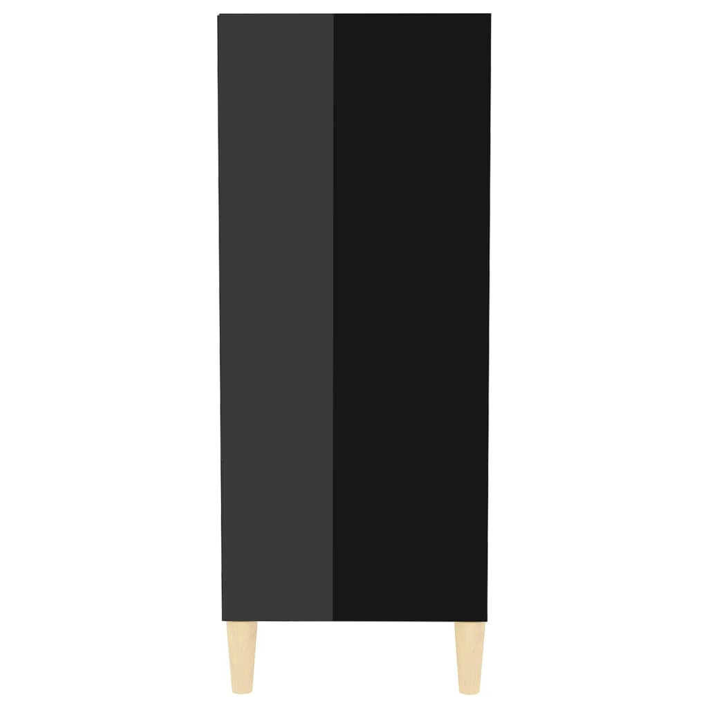 vidaXL Komoda visoki sjaj crna 57 x 35 x 90 cm od konstruiranog drva