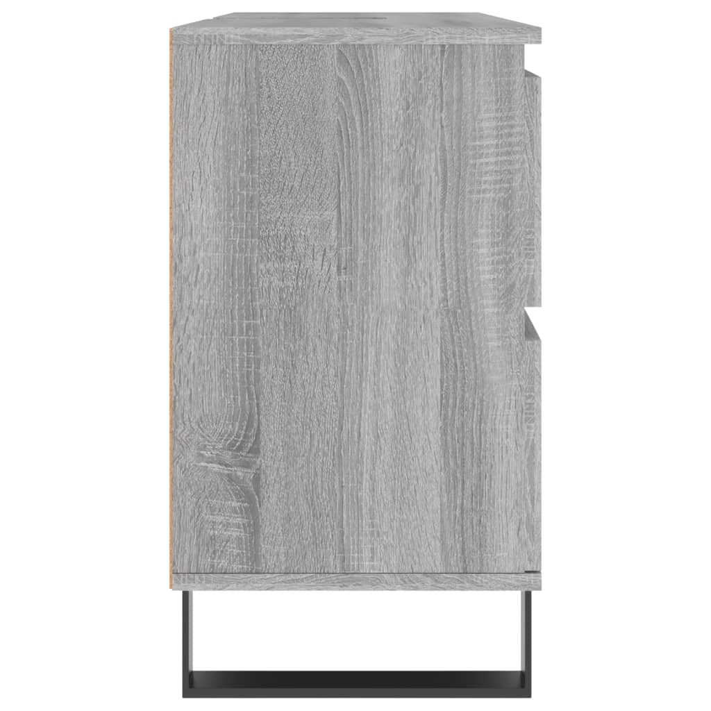 vidaXL Kupaonski ormarić siva boja hrasta 80 x 33 x 60 cm drveni