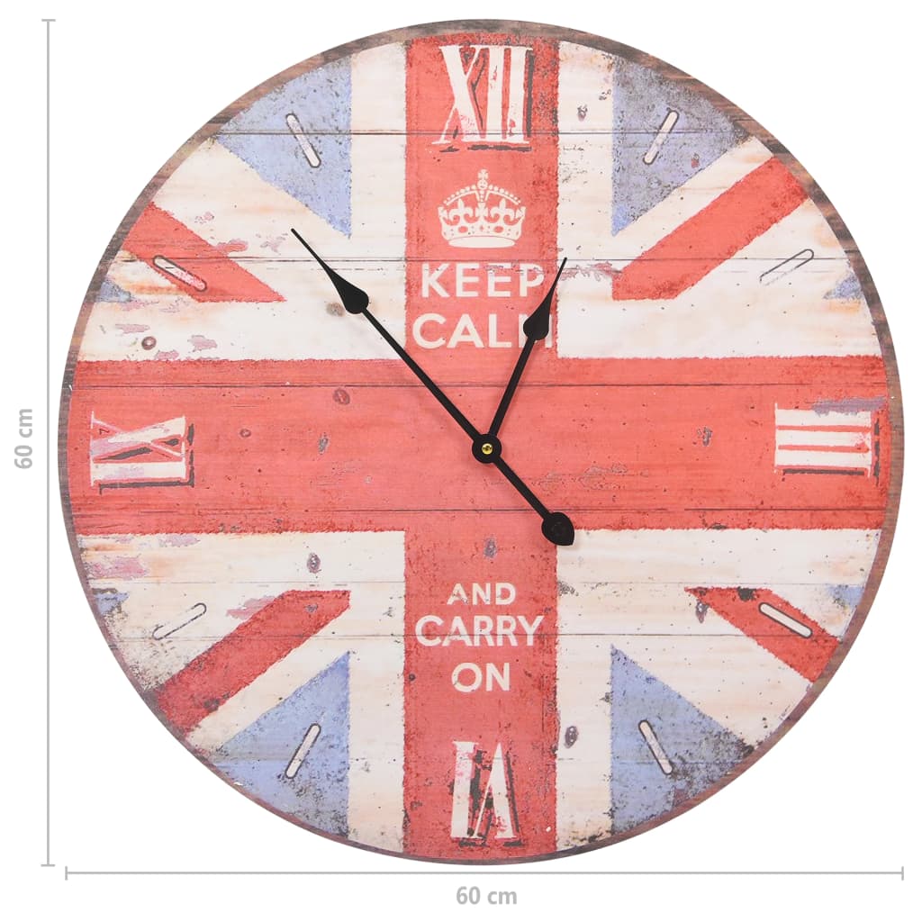 vidaXL Starinski zidni sat UK 60 cm