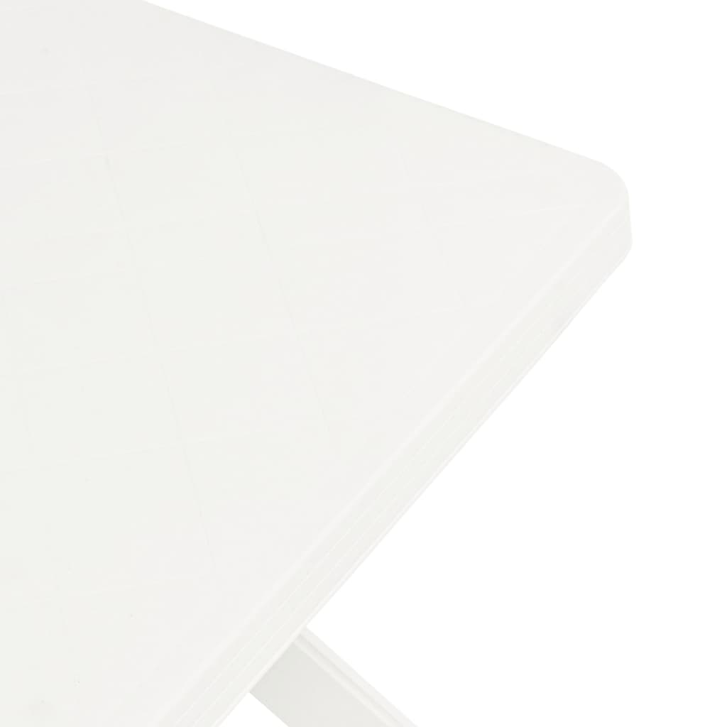 vidaXL Bistro stol bijeli 70 x 70 x 72 cm plastični