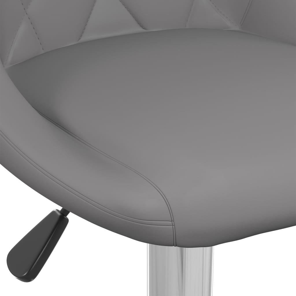 vidaXL Barski stolci od umjetne kože 2 kom sivi