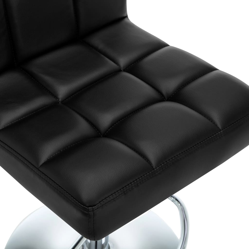 vidaXL Barski stolci od umjetne kože 2 kom crni