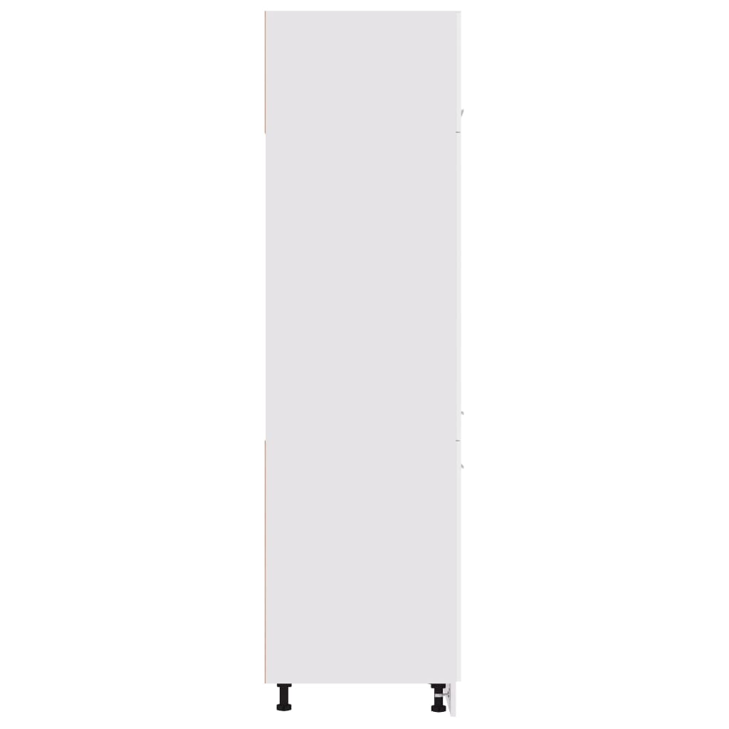 vidaXL Ormarić za hladnjak sjajni bijeli 60x57x207cm konstruirano drvo