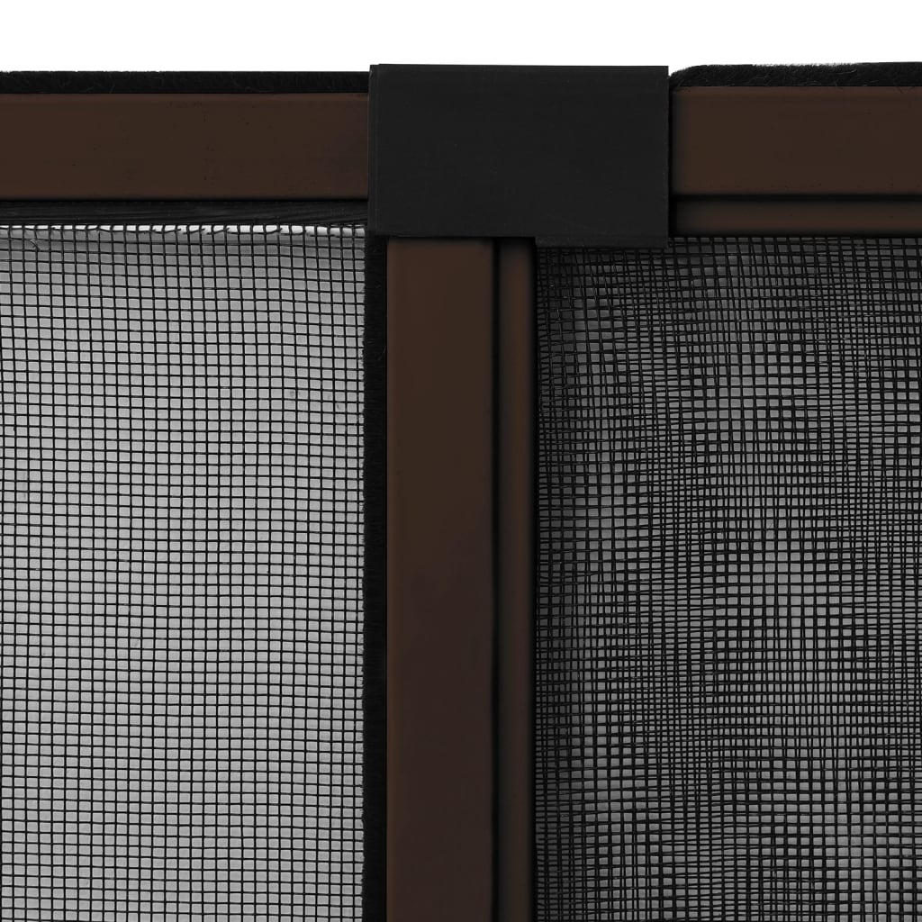 vidaXL Proširivi zaslon protiv insekata smeđi (75 - 143) x 50 cm