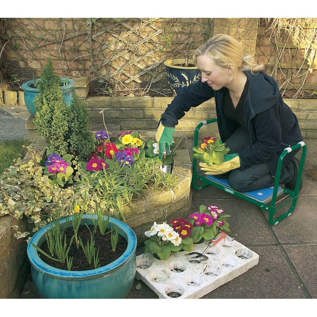 Draper Tools vrtna sjedalica / podloga za klečanje željezna zelena