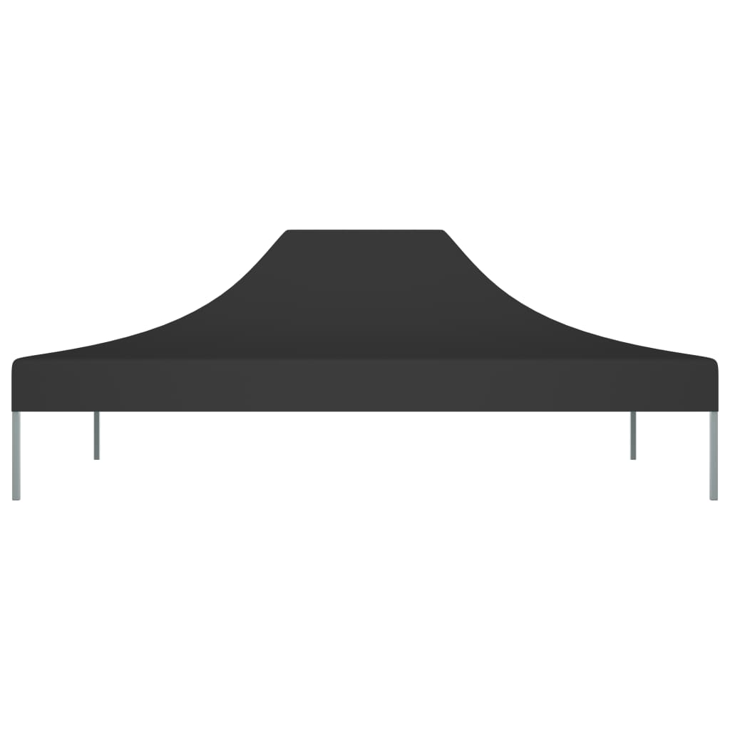 vidaXL Krov za šator za zabave 4 x 3 m crni 270 g/m²