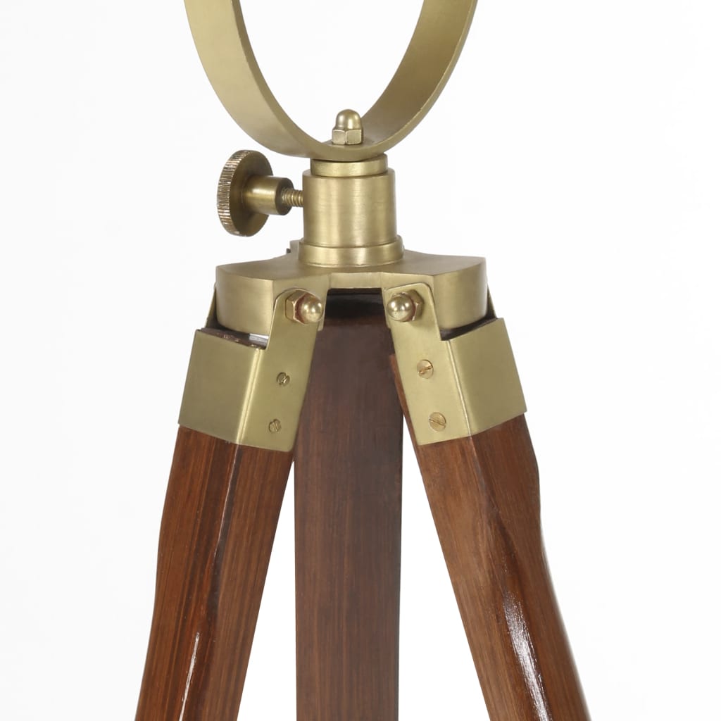 vidaXL Podna svjetiljka na tronošcu od masivnog drva manga 97 cm