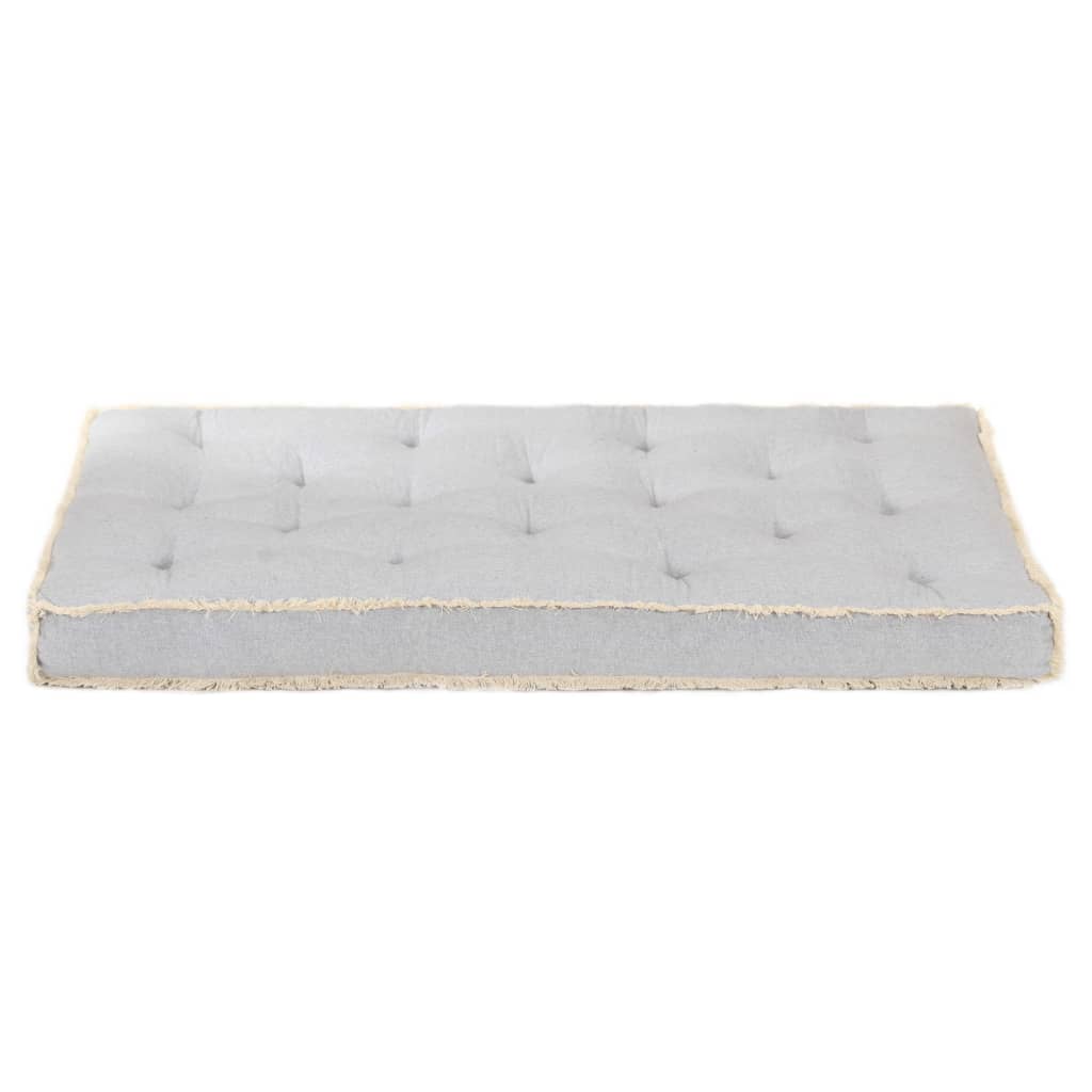 vidaXL Jastuk za sofu od paleta sivi 120 x 80 x 10 cm
