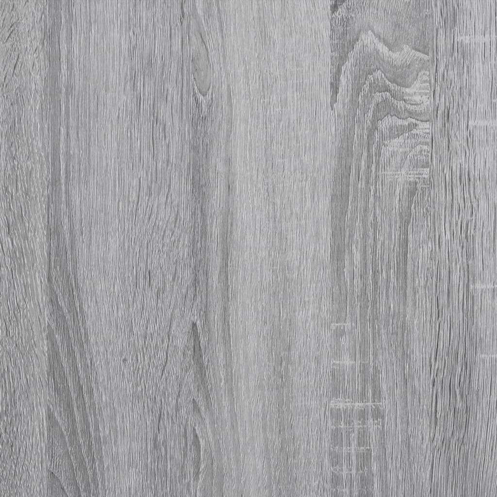 vidaXL Polica za perilicu rublja siva boja hrasta 67x25x163 cm drvena