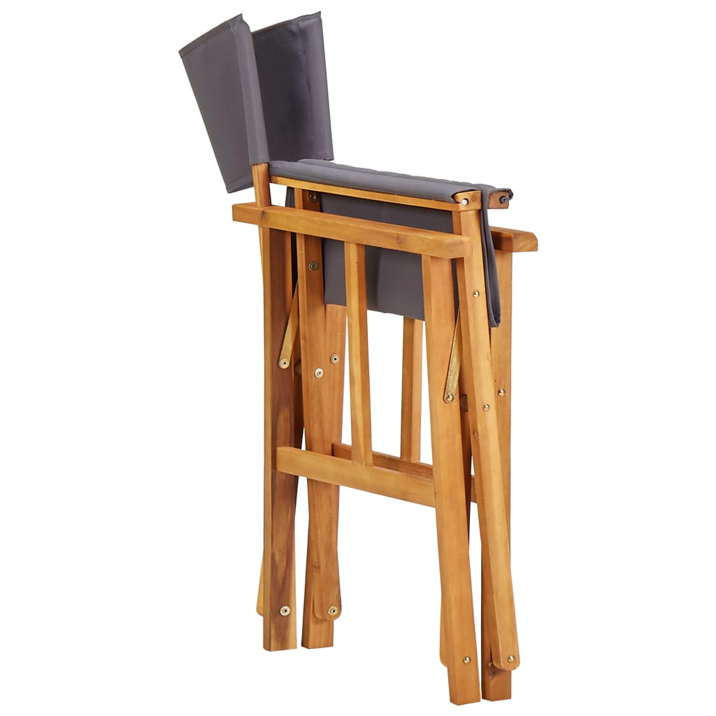 vidaXL Redateljske stolice od masivnog bagremovog drva