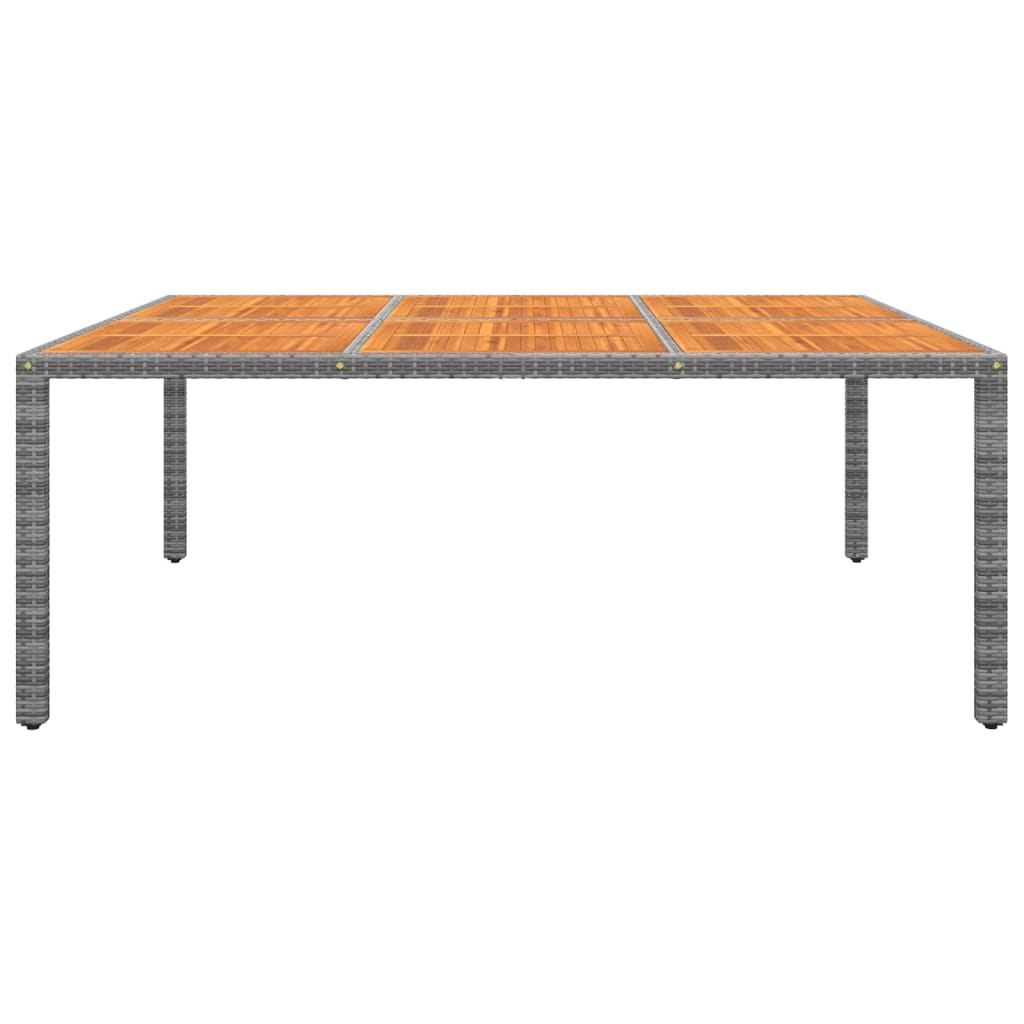 vidaXL Vrtni stol 200x150x75 cm od bagremovog drva i poliratana sivi