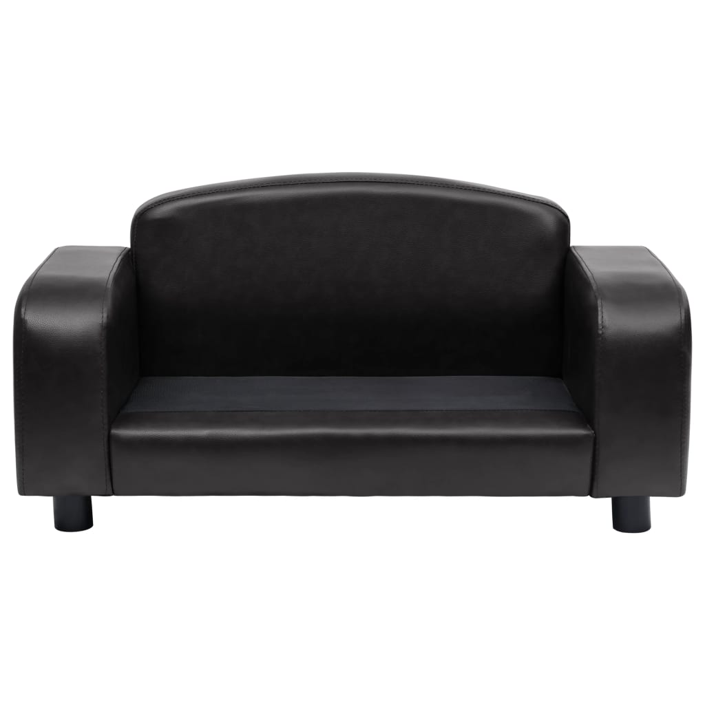 vidaXL Sofa za pse crna 80 x 50 x 40 cm od umjetne kože