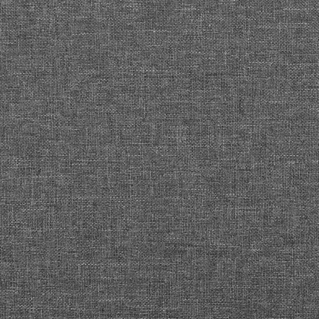vidaXL Uzglavlje s ušima tamnosivo 83 x 23 x 118/128 cm od tkanine