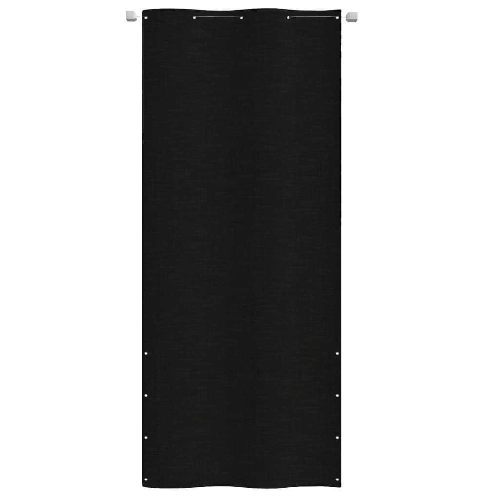 vidaXL Balkonski zastor crni 100 x 240 cm od tkanine Oxford