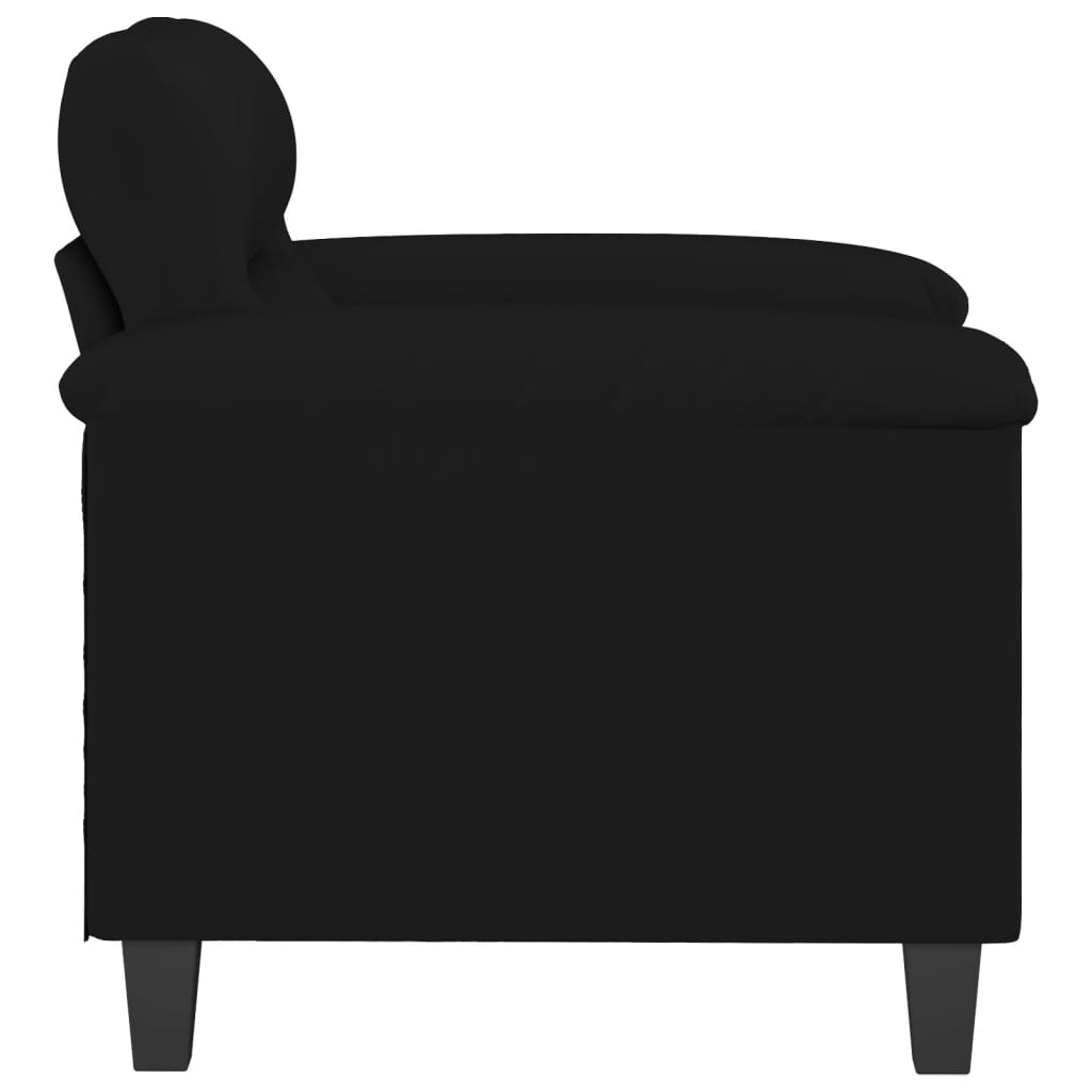 vidaXL Fotelja crna 60 cm od mikrovlakana