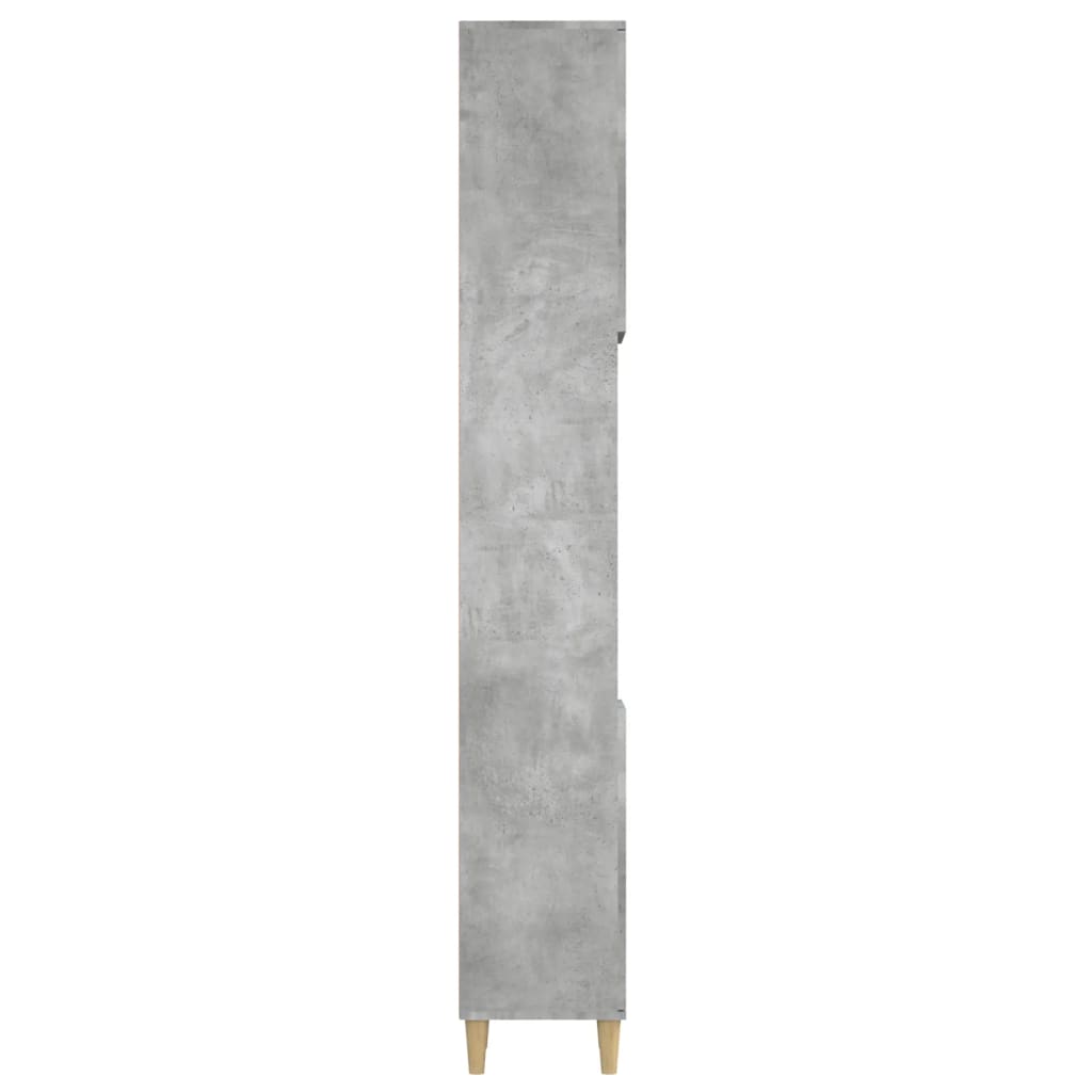 vidaXL Kupaonski ormarić boja betona 30x30x190 cm konstruirano drvo