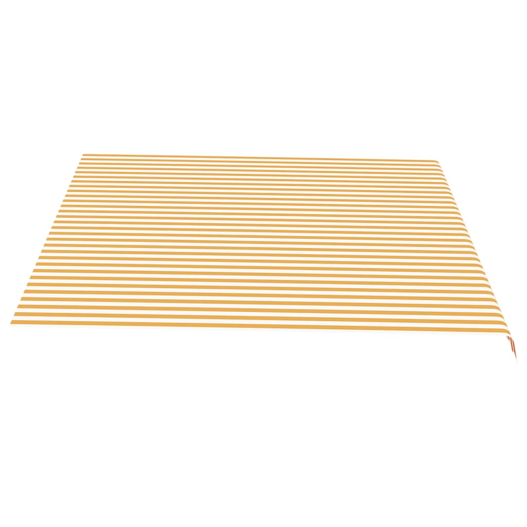 vidaXL Zamjenska tkanina za tendu žuto-bijela 4,5 x 3,5 m
