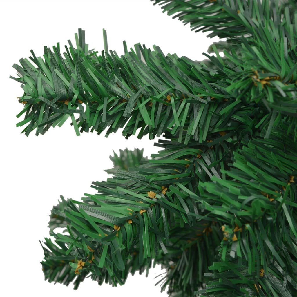 vidaXL Umjetno osvijetljeno božićno drvce L 240 cm zeleno
