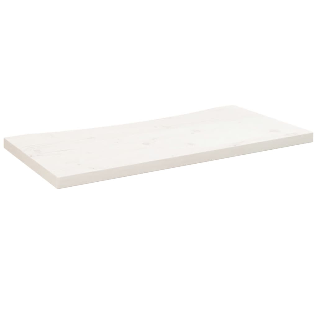 vidaXL Ploča za radni stol bijela 80 x 40 x 2,5 cm od masivne borovine