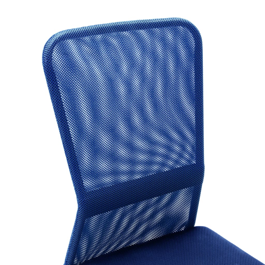 vidaXL Uredska stolica plava 44 x 52 x 100 cm od mrežaste tkanine
