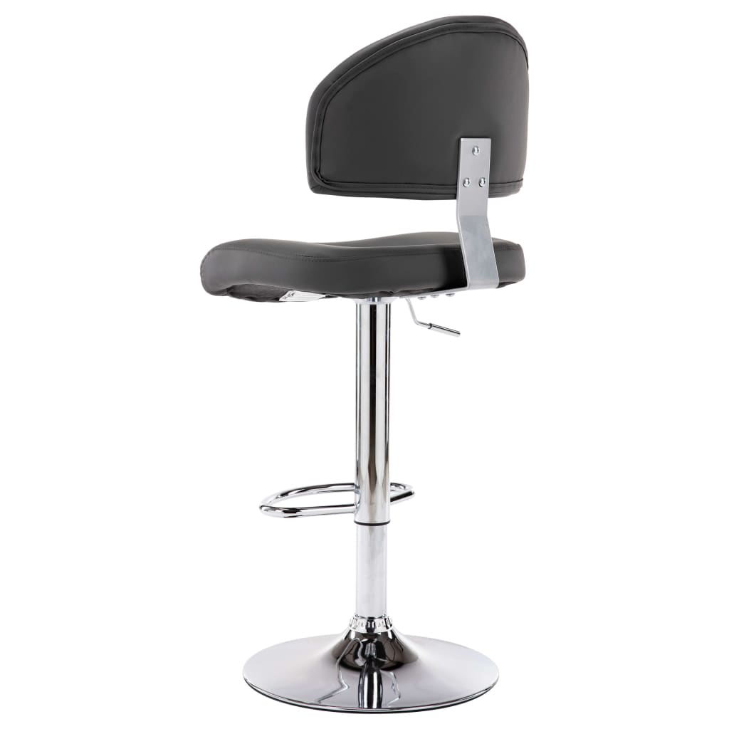 vidaXL Barski stolac od umjetne kože sivi