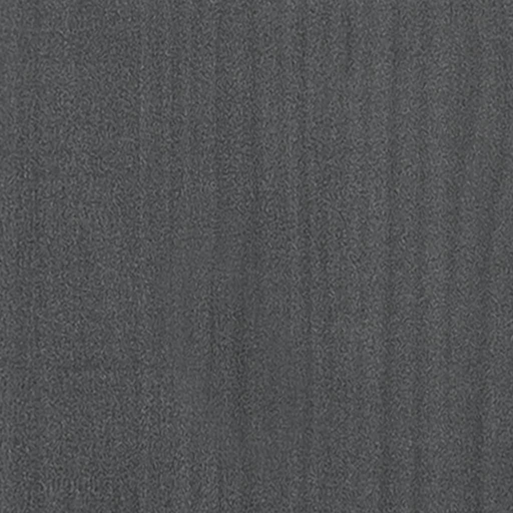 vidaXL Noćni ormarići 2 kom sivi 40 x 30,5 x 35,5 cm masivna borovina