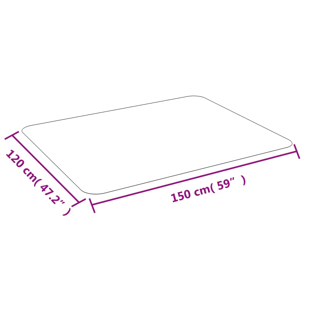 vidaXL Podna prostirka za laminat ili tepih 150 cm x 120 cm