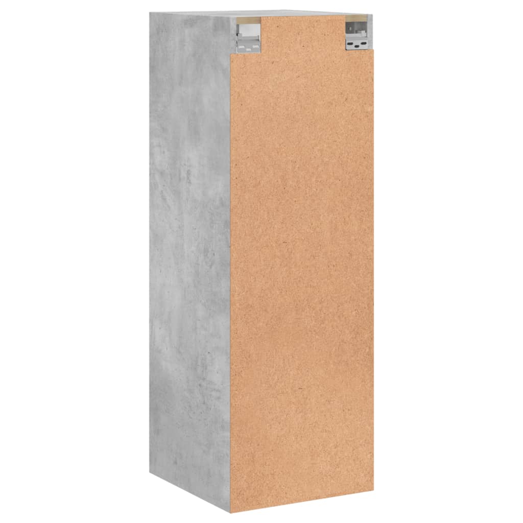 vidaXL Zidni ormarić sa staklenim vratima boja betona 35 x 37 x 100 cm