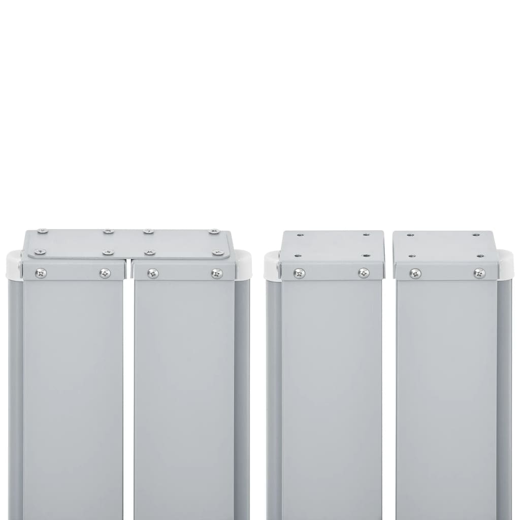 vidaXL Uvlačiva bočna tenda 120 x 1000 cm crna