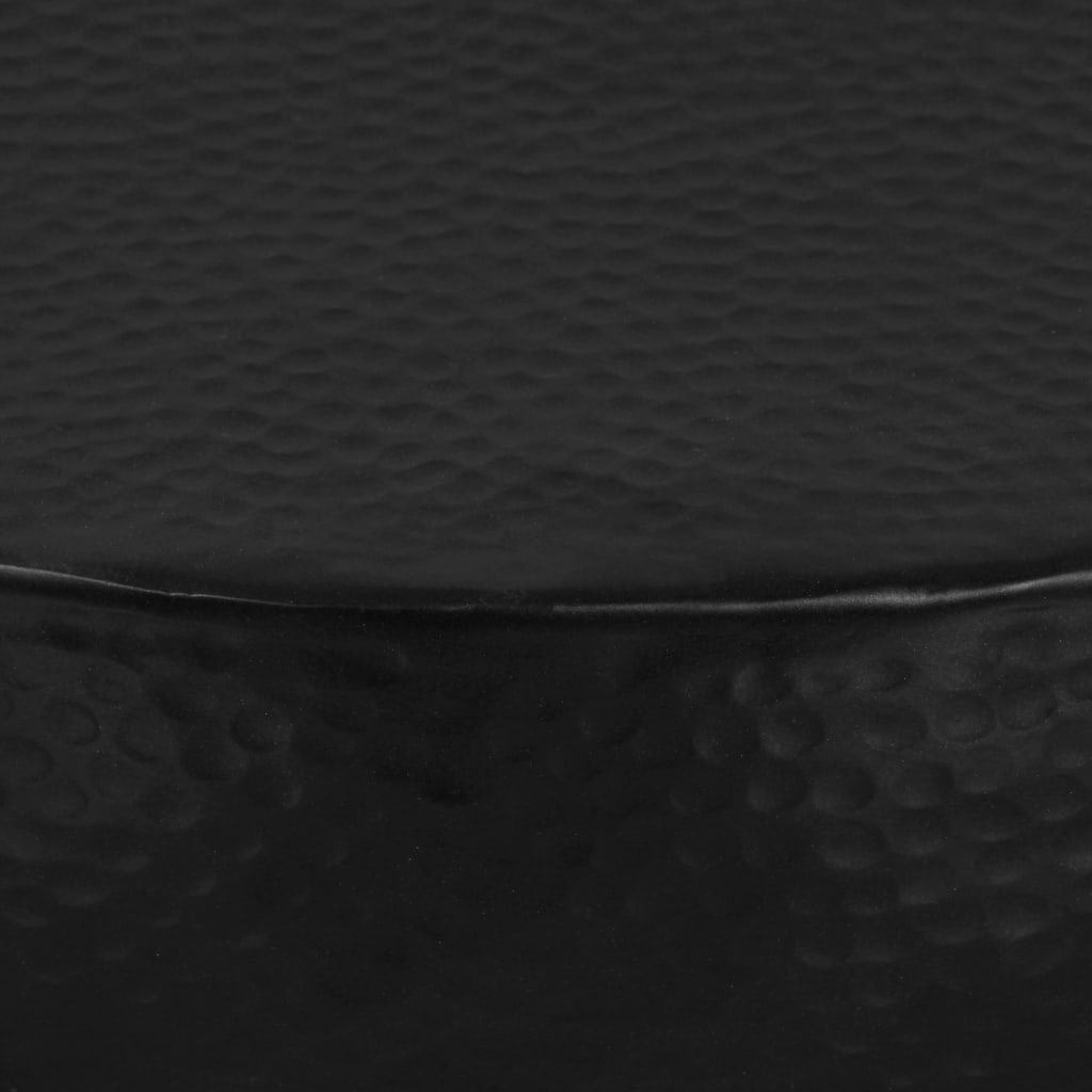 vidaXL Stolić za kavu od čekićanog aluminija 70 x 30 cm crni