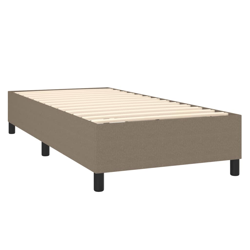 vidaXL Okvir za krevet s oprugama smeđesivi 80 x 200 cm od tkanine