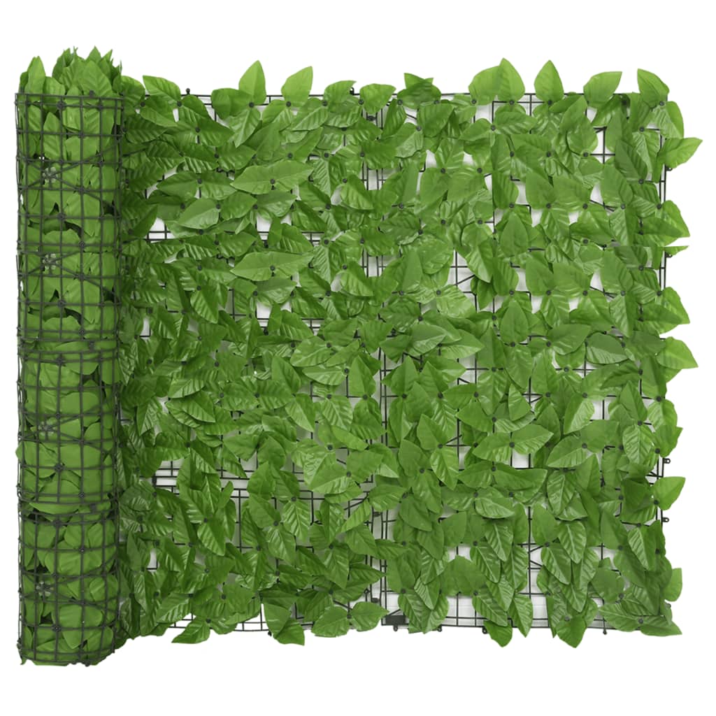 vidaXL Balkonski zastor sa zelenim lišćem 600 x 100 cm