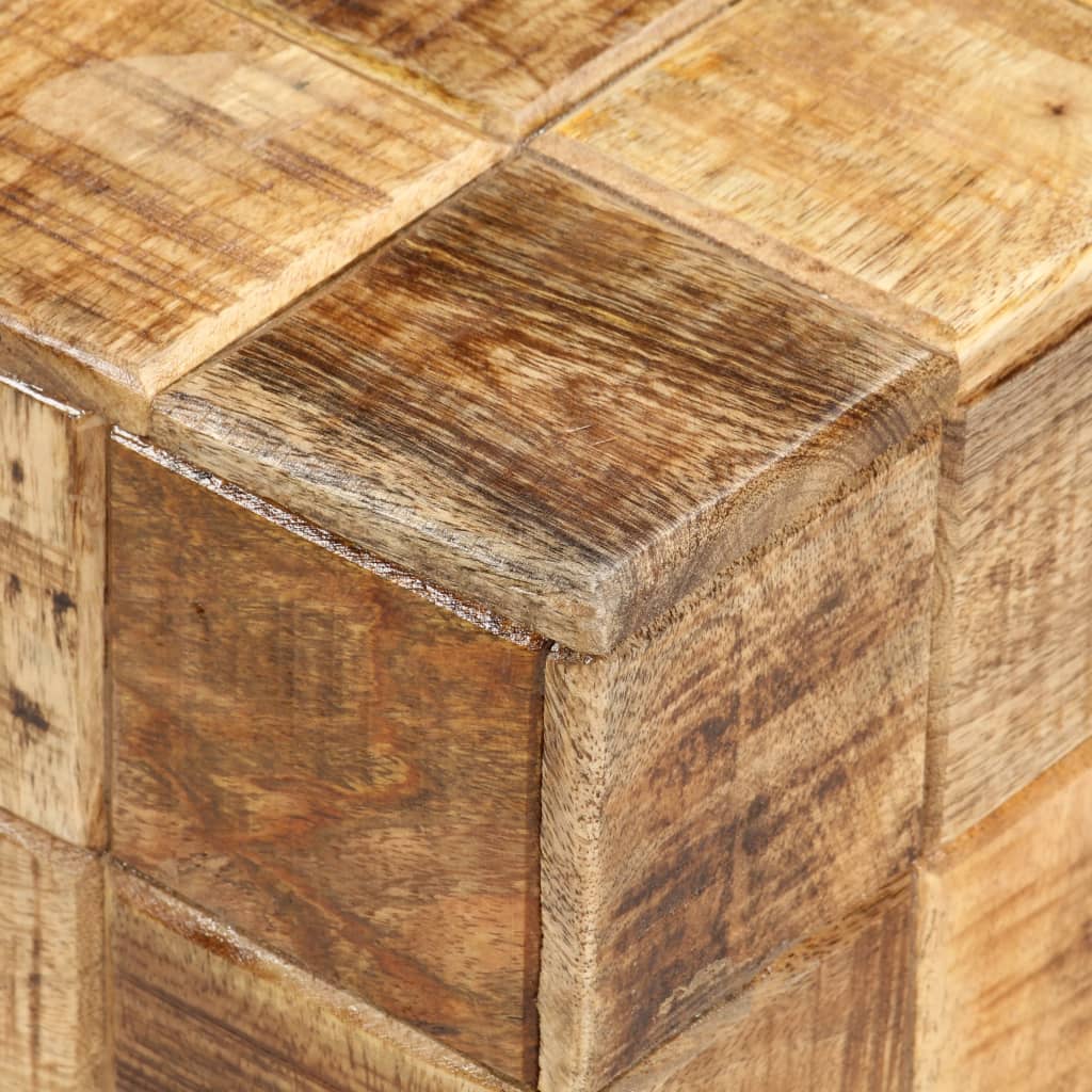 vidaXL Stolići za kavu od grubog drva manga 2 kom dizajn blokova