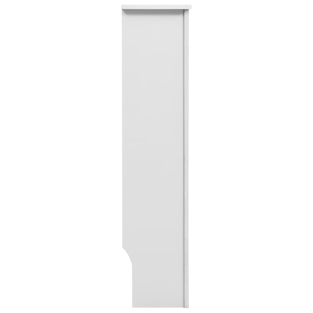 vidaXL Pokrov za radijator bijeli 112 x 19 x 81,5 cm MDF