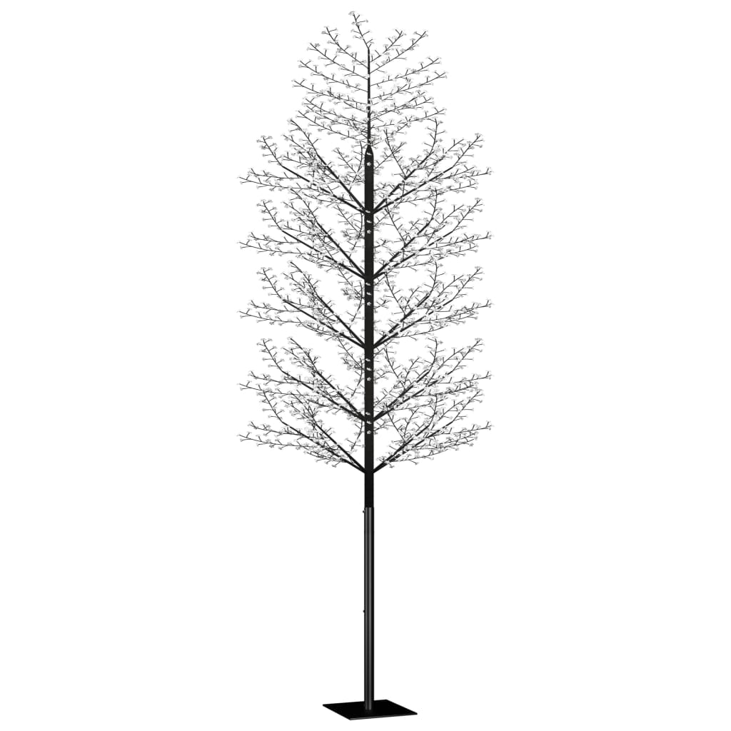 vidaXL Božićno drvce s 2000 LED žarulja hladno bijelo svjetlo 500 cm